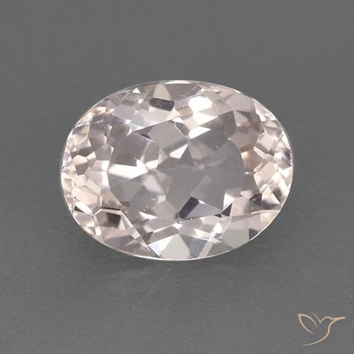 1.30ct طبيعي سالمون وردي مورغانيتي, بيضوي, VVS-VS