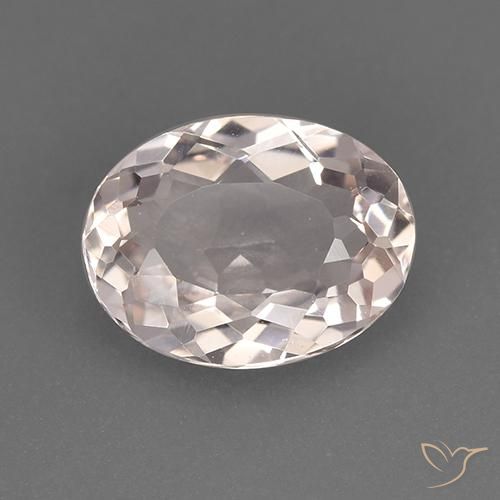 1.64ct طبيعي وردى فاتح-متوسط مورغانيتي, بيضوي, VVS-VS