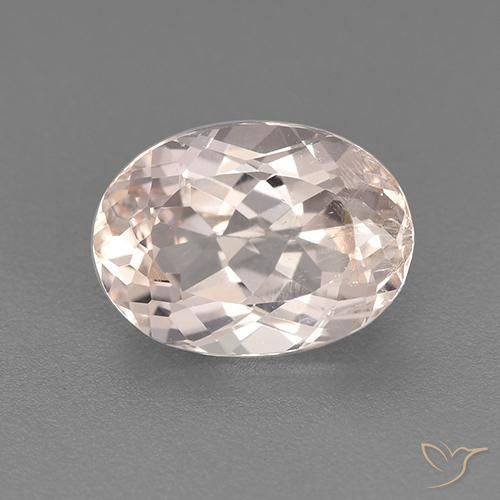 1.69ct طبيعي وردى فاتح جدا مورغانيتي, بيضوي, قليلا جدا