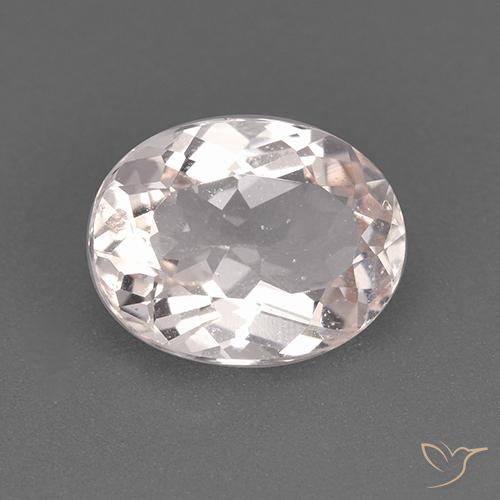 1.85ct طبيعي وردى فلامنجو مورغانيتي, بيضوي, قليلا جدا