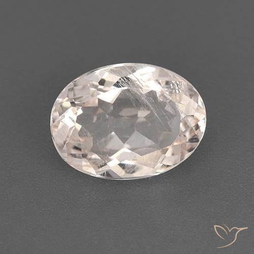 1.18ct طبيعي وردى فاتح-متوسط مورغانيتي, بيضوي, قليلا جدا