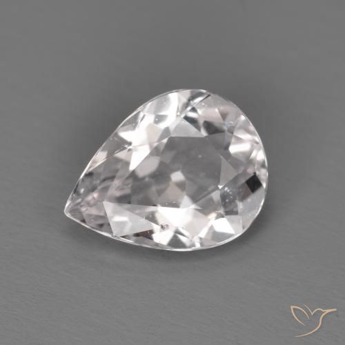 1.09ct طبيعي وردي فاتح مورغانيتي, شكل الكمثرى, قليلا جدا