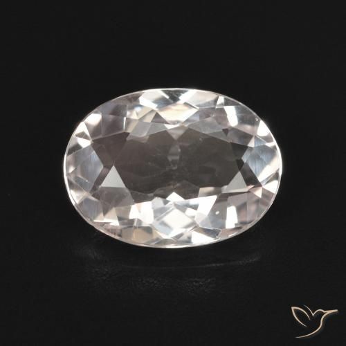 1.27ct طبيعي وردي فاتح مورغانيتي, بيضوي, VVS