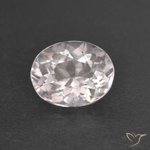 1.00ct طبيعي وردى فاتح جدا مورغانيتي, بيضوي, قليلا جدا