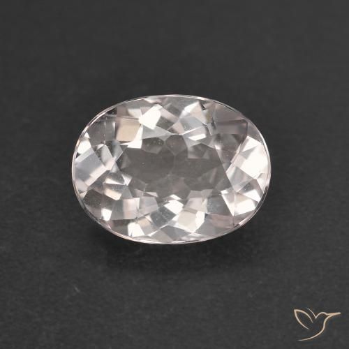 0.98ct طبيعي وردى فاتح جدا مورغانيتي, بيضوي, VVS