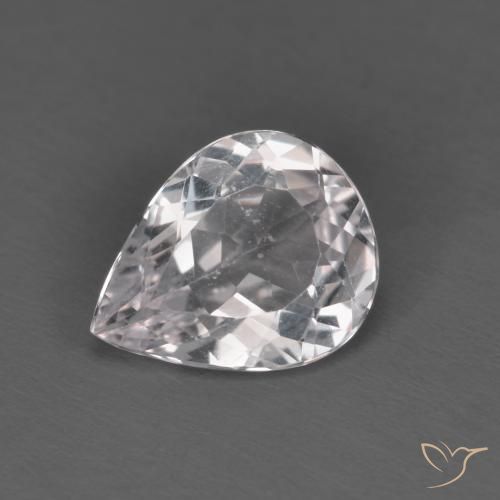 1.46ct طبيعي وردي فاتح مورغانيتي, شكل الكمثرى, VVS-VS