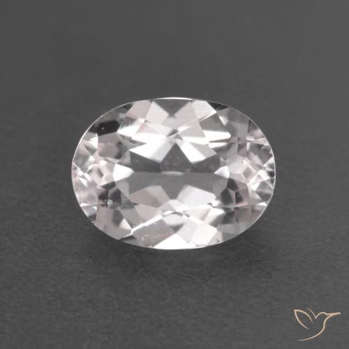 0.80ct طبيعي وردي فاتح مورغانيتي, بيضوي, قليلا جدا