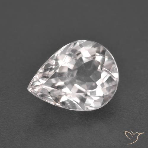 1.88ct طبيعي وردي فاتح مورغانيتي, شكل الكمثرى, قليلا جدا
