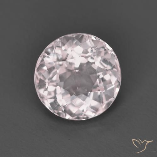 1.52ct طبيعي وردي فاتح مورغانيتي, دائري, قليلا جدا