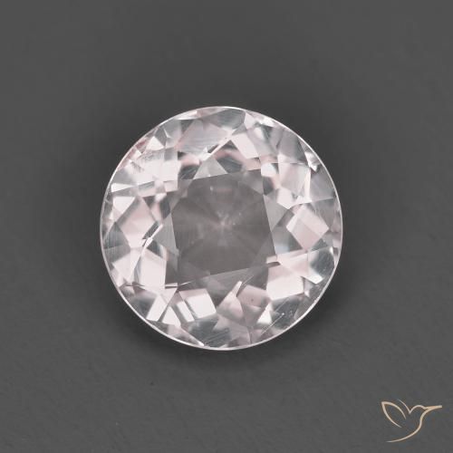 1.18ct طبيعي وردي فاتح مورغانيتي, دائري, قليلا جدا