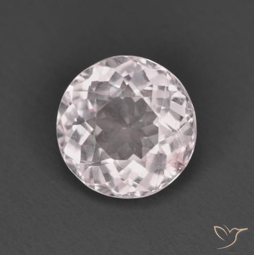 1.32ct طبيعي وردي فاتح مورغانيتي, دائري, قليلا جدا