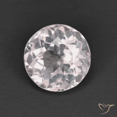 1.65ct طبيعي وردي فاتح مورغانيتي, دائري, قليلا جدا