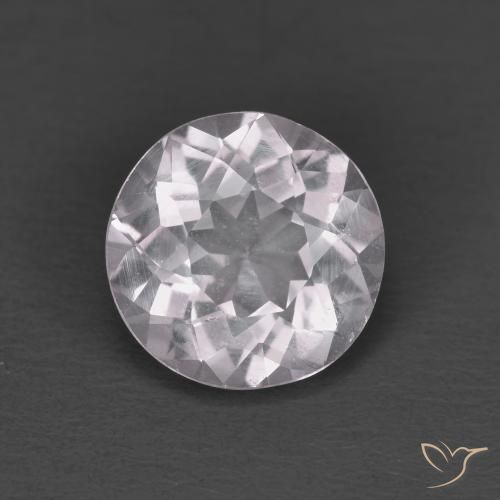 1.24ct طبيعي وردي فاتح مورغانيتي, دائري, قليلا جدا