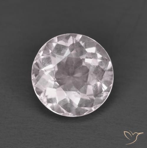 1.38ct طبيعي وردي فاتح مورغانيتي, دائري, قليلا جدا