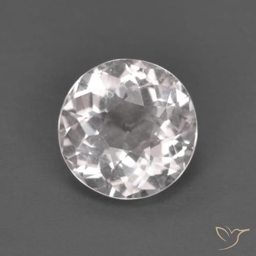 1.28ct طبيعي وردي فاتح مورغانيتي, دائري, VVS-VS