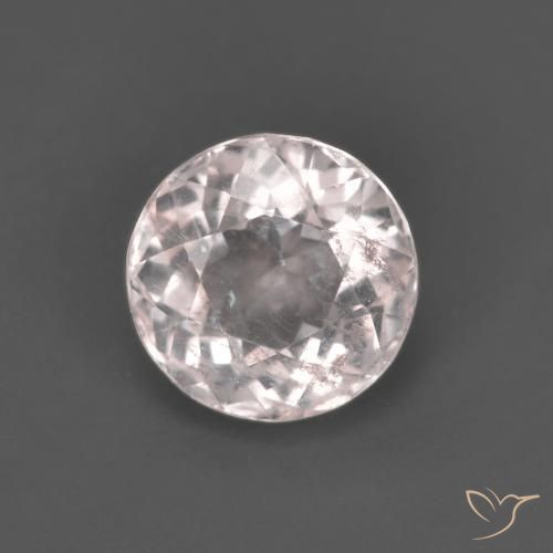 1.40ct طبيعي وردي فاتح مورغانيتي, دائري, VS-SI