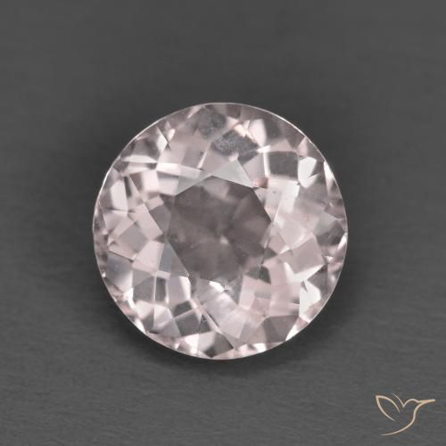 1.63ct طبيعي وردي فاتح مورغانيتي, دائري, VVS-VS