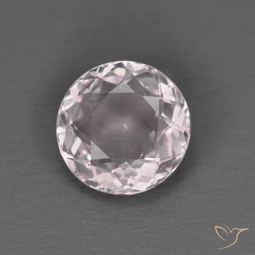 1.22ct طبيعي وردي فاتح مورغانيتي, دائري, VVS-VS