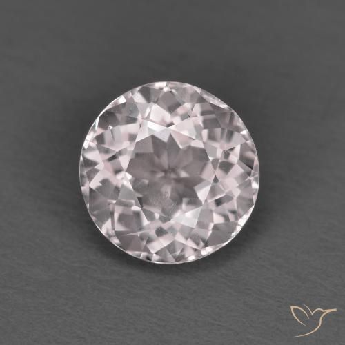 1.28ct طبيعي وردي فاتح مورغانيتي, دائري, VVS-VS