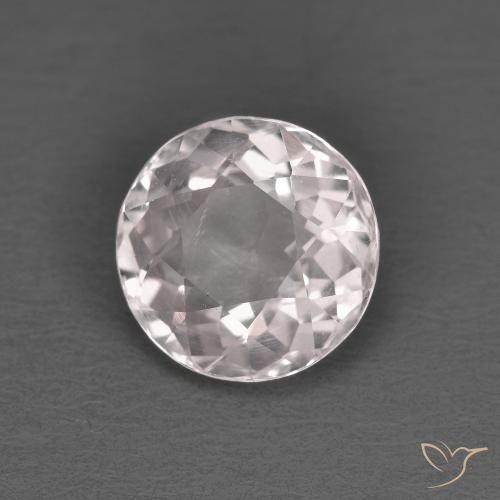 1.23ct طبيعي وردي فاتح مورغانيتي, دائري, قليلا جدا