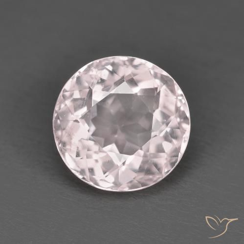 1.61ct طبيعي وردي فاتح مورغانيتي, دائري, قليلا جدا