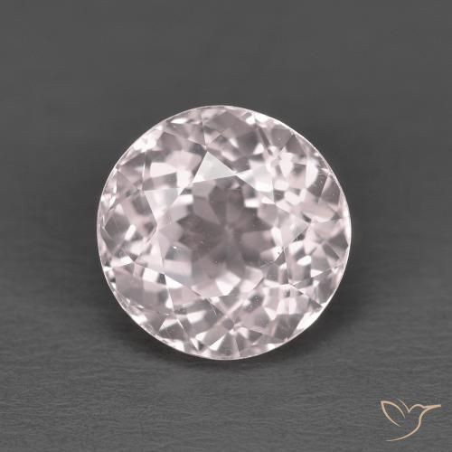 1.84ct طبيعي وردى فلامنجو مورغانيتي, دائري, قليلا جدا