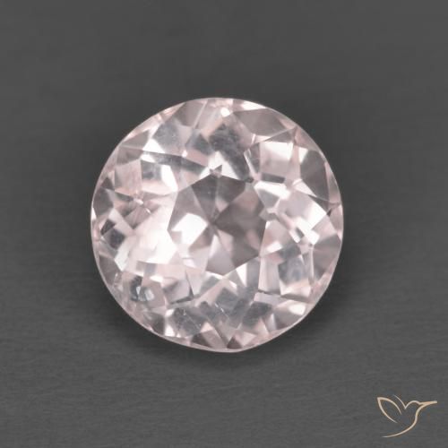 1.63ct طبيعي وردي فاتح مورغانيتي, دائري, قليلا جدا