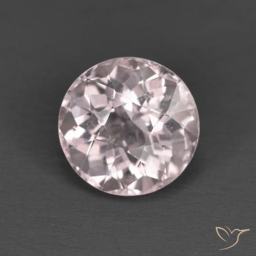 1.73ct طبيعي وردى زهرى فاتح جدا مورغانيتي, دائري, VVS-VS