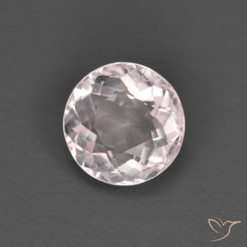 1.35ct طبيعي وردي فاتح مورغانيتي, دائري, قليلا جدا