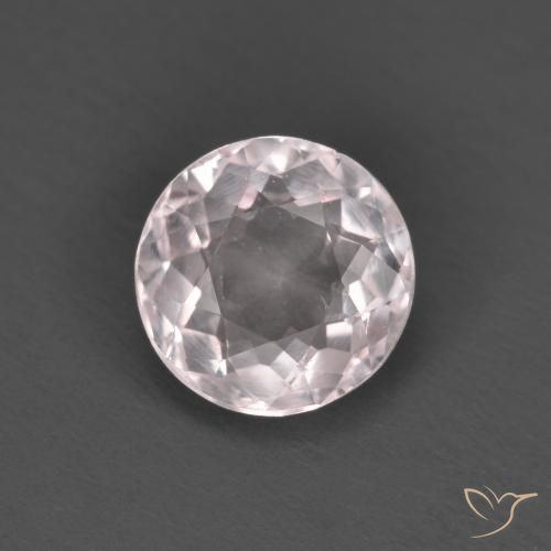 1.36ct طبيعي وردي فاتح مورغانيتي, دائري, قليلا جدا