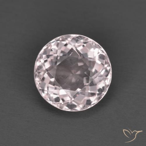 1.60ct طبيعي وردى فلامنجو مورغانيتي, دائري, قليلا جدا