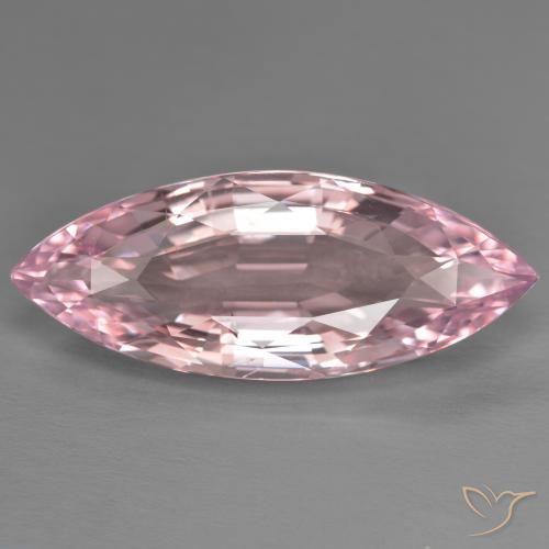 13.37ct طبيعي وردى العلكة فاتح مورغانيتي, ماركيز, قليلا جدا