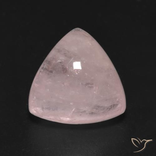 5.31ct طبيعي وردى زهرى مورغانيتي, مثلثى, نصف شفاف