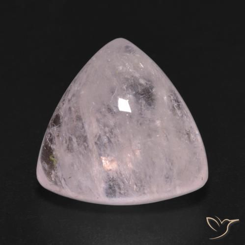 9.27ct طبيعي وردى مرجانى مورغانيتي, مثلثى, نصف شفاف