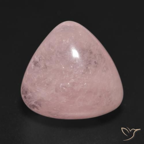 12.36ct طبيعي وردى فاتح-متوسط مورغانيتي, مثلثى, نصف شفاف