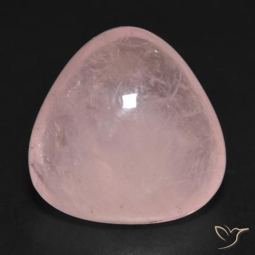 14.42ct طبيعي وردى مرجانى مورغانيتي, مثلثى, نصف شفاف