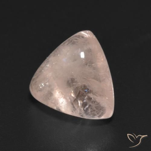 2.44ct طبيعي وردى فاتح جدا مورغانيتي, مثلثى, نصف شفاف