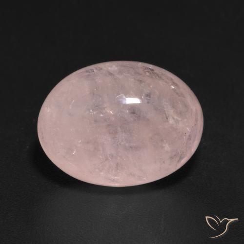 6.03ct طبيعي وردى زهرى مورغانيتي, بيضوي, نصف شفاف