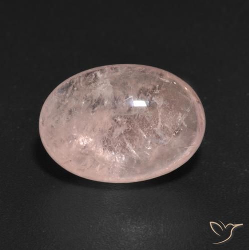 5.07ct طبيعي وردى فلامنجو مورغانيتي, بيضوي, شفاف