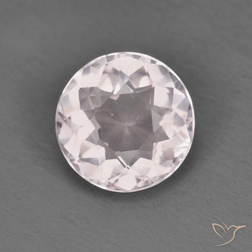 1.09ct طبيعي وردي فاتح مورغانيتي, دائري, VVS-VS