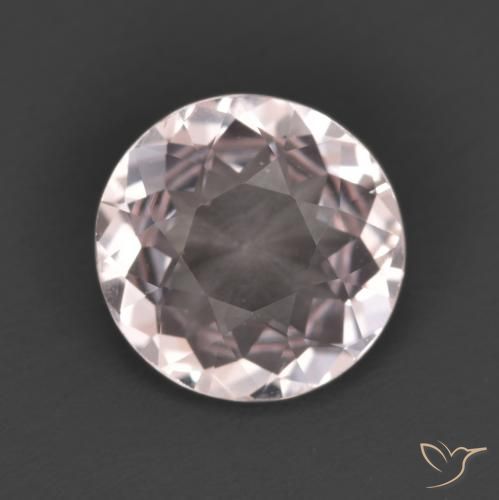 1.16ct طبيعي وردي فاتح مورغانيتي, دائري, VVS