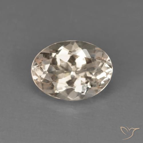 1.03ct طبيعي سالمون وردي مورغانيتي, بيضوي, VVS-VS