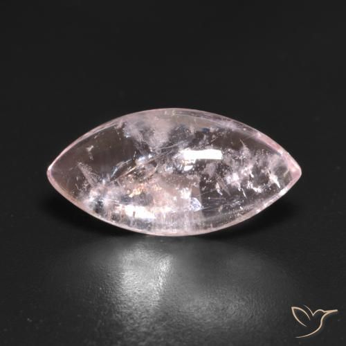 3.86ct طبيعي وردى زهرى فاتح مورغانيتي, ماركيز, شفاف