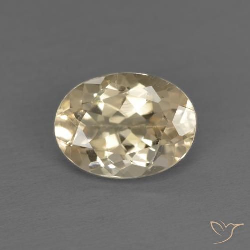 1.15ct طبيعي لون كريمى مورغانيتي, بيضوي, قليلا جدا