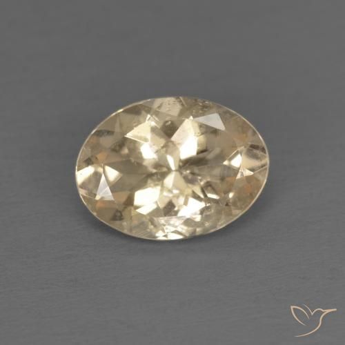 0.94ct طبيعي لون كريمى مورغانيتي, بيضوي, قليلا جدا