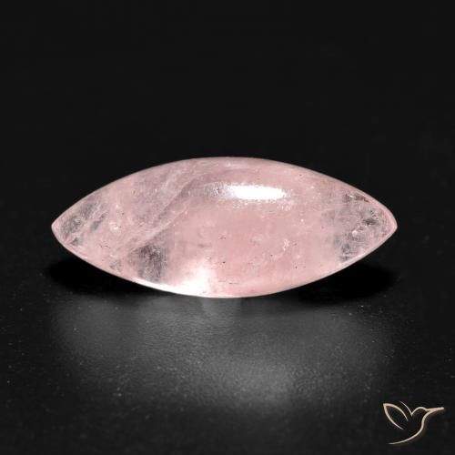3.91ct طبيعي وردى مرجانى فاتح مورغانيتي, ماركيز, نصف شفاف
