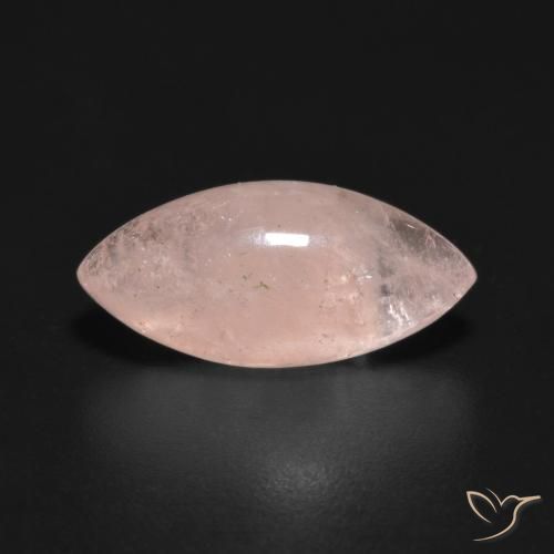 3.51ct طبيعي وردى متوسط مورغانيتي, ماركيز, نصف شفاف
