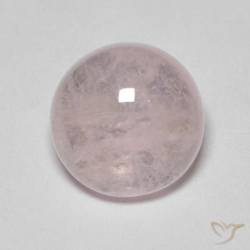 3.10ct طبيعي وردى زهرى مورغانيتي, دائري, نصف شفاف