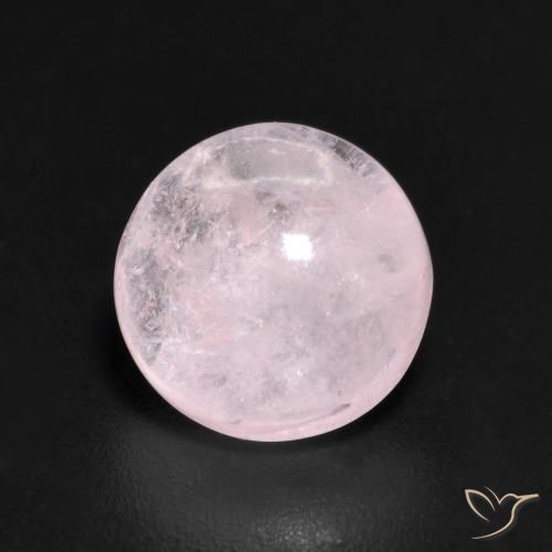 2.01ct طبيعي وردي فاتح مورغانيتي, دائري, نصف شفاف