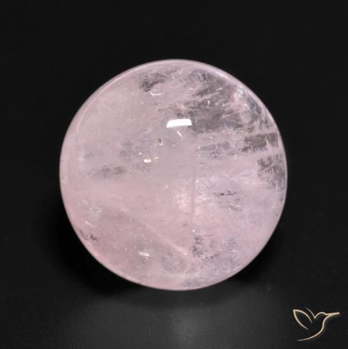 7.24ct طبيعي وردى خوخى فاتح مورغانيتي, دائري, نصف شفاف
